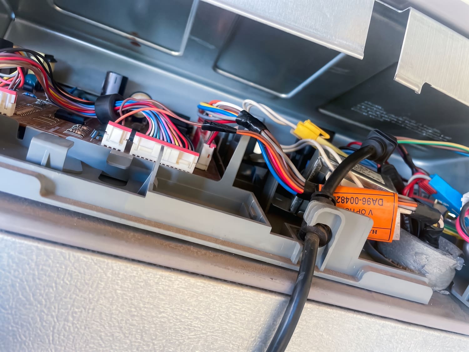 Control board wiring harness being repaired
