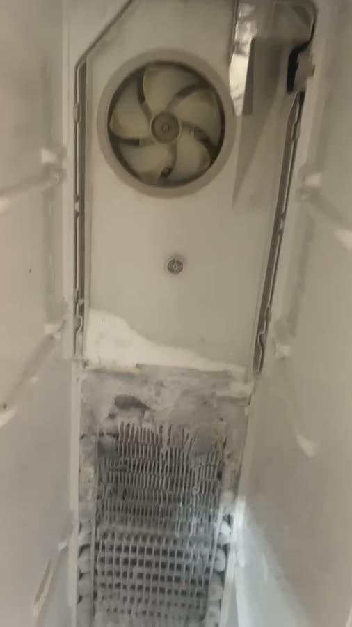 Refrigeration repair footage, on site